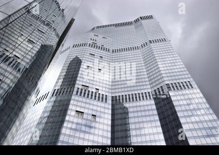 Londres, Royaume-Uni - 13 JUILLET 2019: 22 gratte-ciel Bishopsgate en construction à Londres. Le bâtiment de bureaux est construit par un entrepreneur en construction multiplex Banque D'Images