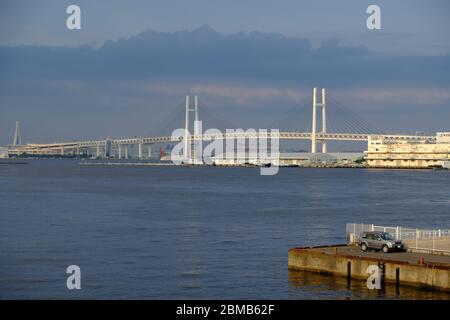 Yokohama Japon - Pont de la baie de Yokohama Banque D'Images