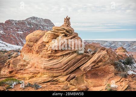 Formation de 'Sorting Hat' ou 'Witches Hat' à South Coyote Buttes Banque D'Images