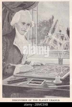 Sir William Herschel - Discoverer de la planète Uranus. Banque D'Images