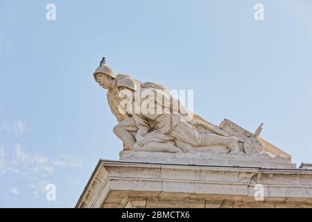 Mémorial de guerre soviétique à Schwarzenbergplatz Vienne Autriche Banque D'Images