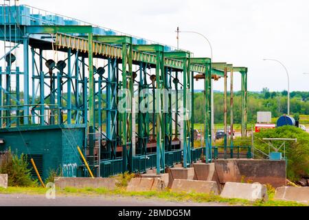 Chaussée de la rivière Petitcodiac - Moncton - Canada Banque D'Images