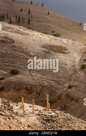 Ruines antiques de Pella, ruines de l'ancienne Décapole, Tabqet Fahel, Tabaqat Fahl, Irbit, gouvernorat d'Irbid, Jordanie, Moyen-Orient, Asie Banque D'Images