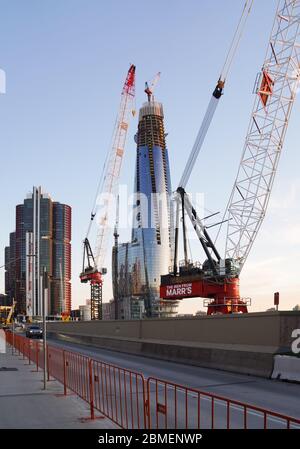 Construction de la tour Crown Casion à Barangaroo à Sydney Banque D'Images