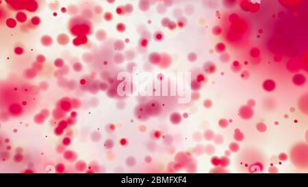 Globules rouges, érythrocytes, flux de globules rouges dans une veine, section d'une veine, rendu 3d. Particules Banque D'Images