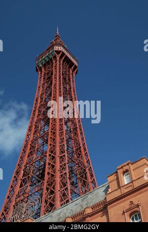 Photo verticale de la tour Blackpool, Blackpool Lancashire Angleterre Banque D'Images