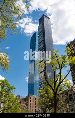 De nouveaux immeubles d'appartements de haute hauteur ont été construits près de Madison Square Park, New York, États-Unis Banque D'Images