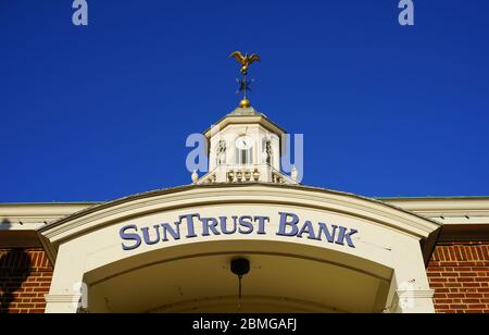 GEORGETOWN, DC -21 FÉVRIER 2020 - vue d'une succursale de banque Sun Trust à Georgetown, Washington, DC. Banque D'Images