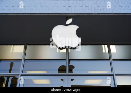 GEORGETOWN, DC -21 FÉVRIER 2020 - vue d'un magasin Apple à Georgetown, Washington, DC. Banque D'Images