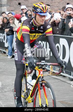 Tom Boonen de Quick Step pendant la Milan San Remo 2010, course cycliste, (298,5 km) le 20 mars 2010 à Milan, France - photo Laurent Lairys / DPPI Banque D'Images