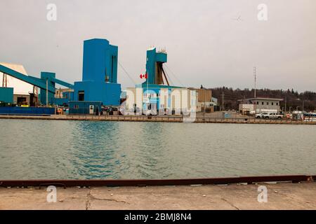 Port de Goderich et port de plaisance de Maitland Valley. Banque D'Images