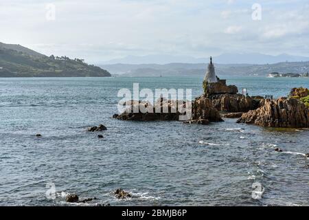 Phare à la belle lagune de Knysna, Garden route, Western Cape, Afrique du Sud Banque D'Images