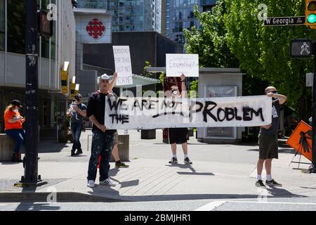 Les Canadiens protestent contre l'interdiction des armes à feu par le premier ministre Justin Trudeau Banque D'Images