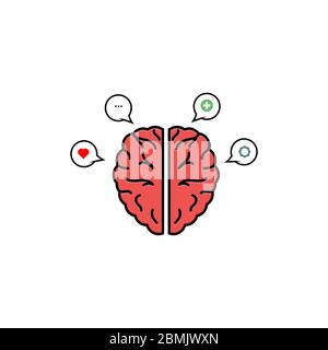Illustration de la conception graphique vectorielle de la santé mentale Illustration de Vecteur