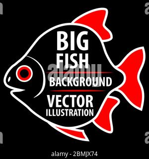 Fond Big Fish. Illustration de Vecteur