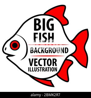 Fond Big Fish. Illustration de Vecteur