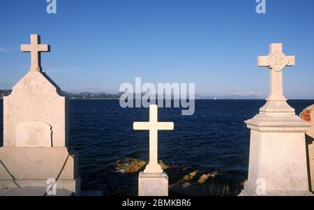 Cimetière marin de Saint-Tropez Banque D'Images