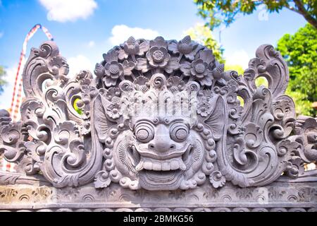 Pura Dalem DESA Pakraman Ubud, Bali, Indonésie. Banque D'Images