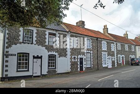 Nether Row à Thetford, Suffolk, Royaume-Uni. L'un des endroits où l'armée de Dad a été filmée. Banque D'Images