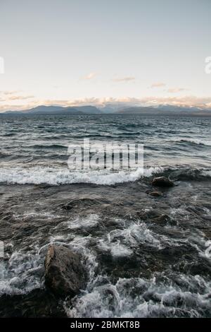 Lac Nahuel Hupai, Bariloche, Patagonie, Argentine Banque D'Images