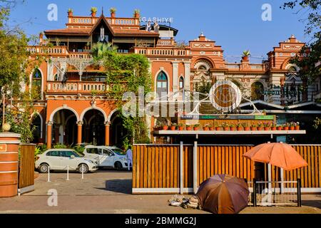 Inde, Gujarat, Ahmedabad, ville classée au patrimoine mondial de l'UNESCO, Maison du MG Banque D'Images