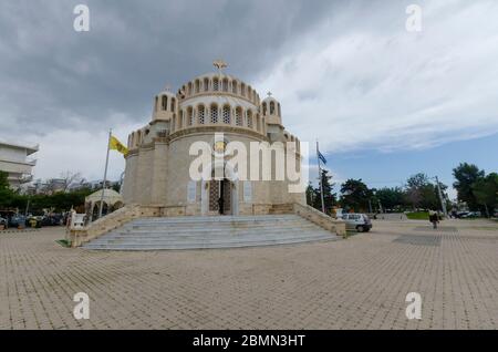 Cathédrale orthodoxe de Glyfada d'Athènes, Saints Constantine et Helen Banque D'Images