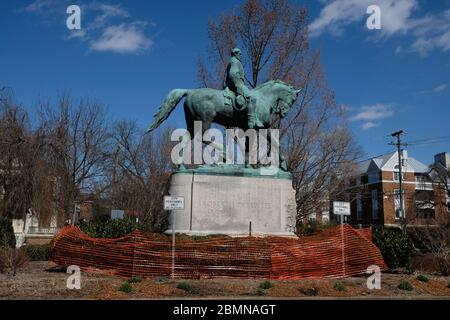 Statue équestre du général Robert E Lee, va, Etats-Unis Banque D'Images