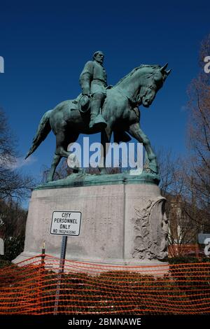 Statue équestre du général Robert E Lee, va, Etats-Unis Banque D'Images