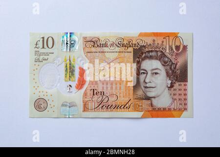 Note de dix livres Banque D'Images