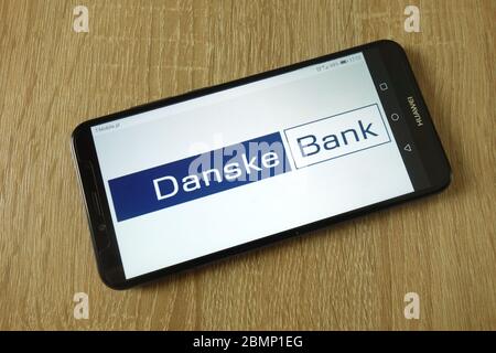 Logo Danske Bank affiché sur le smartphone Banque D'Images