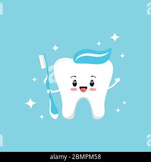 Mignonne emoji avec pâte bleue sur la tête et des sparkles. Illustration de Vecteur