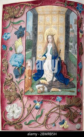 Heures de la reine Isabella la catholique, reine d'Espagne, vers 1500 Banque D'Images