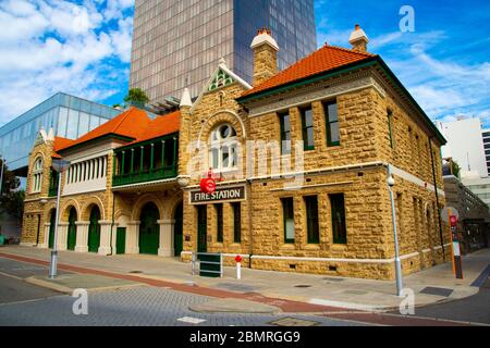 Caserne de pompiers historique - Perth - Australie Banque D'Images