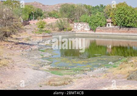 Mehrangarh, situé à Jodhpur, Rajasthan, est l'un des plus grands forts de l'Inde. Banque D'Images