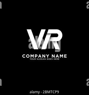 Logos VR, modèle de logo propre et intelligent, inspirations initiales du logo Illustration de Vecteur