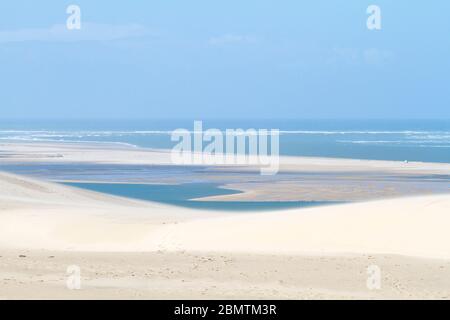 Pyla-sur-Mer, Landes/France; 27 mars 2016. La dune de Pilat est la plus haute dune de sable d'Europe. Il est situé à la teste-de-Buch, dans l'Arcachon Ba Banque D'Images