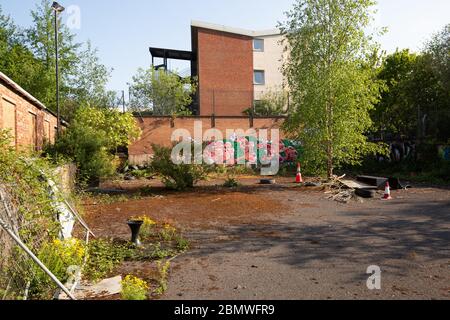 Adelphi Lads Club, Adelphi, Salford 2020, cour abandonnée du club de jeunes abandonné dans le Grand Manchester Banque D'Images