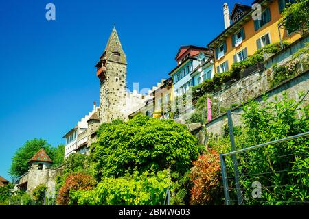 Le Muri-Amthof est un bâtiment remarquable situé à Bremgarten, dans le canton d'Argau, en Suisse. Banque D'Images