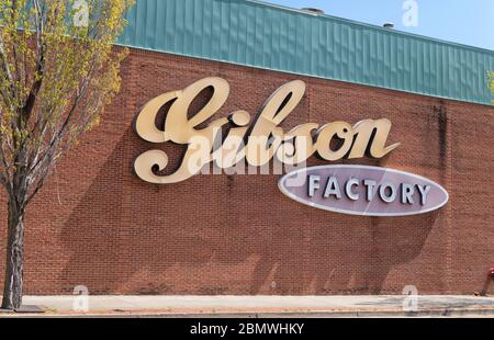 Gibson Guitar Factory Store Memphis Tennessee TN Banque D'Images