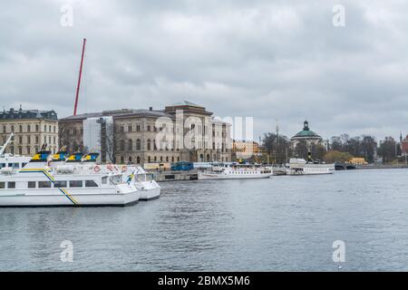 Musée national des Beaux-Arts, Stockholm, Suède, situé sur la péninsule de Blasieholmen, dans le centre de Stockholm. Banque D'Images