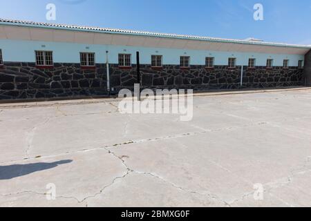 Prison de Robben Island, le Cap Afrique du Sud Banque D'Images