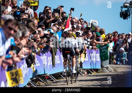 2016 visite de Flandre 3 avril. Elizabeth Armitstead, championne du monde britannique (Boels Dolmans), a remporté la treizième édition du Tour de Flandre pour l'WO Banque D'Images