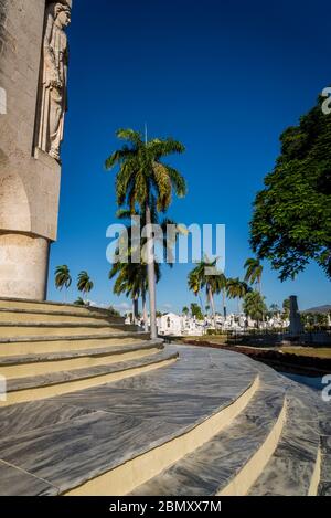 Cimetière de Santa Ifigenia, mausolée de José Martí, monument Art déco, Santiago de Cuba, Cuba Banque D'Images