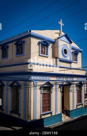 Temple de Saint-Jean, une église du centre-ville, Santiago de Cuba, Cuba Banque D'Images