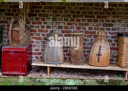 Équipement de apiculteur traditionnel à Grijpskerke, pays-Bas Banque D'Images