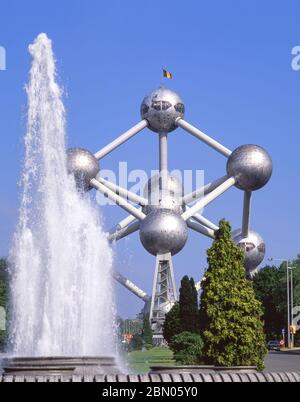 L'Atomium du parc Heysel, Heysel, Bruxelles, Belgique Banque D'Images