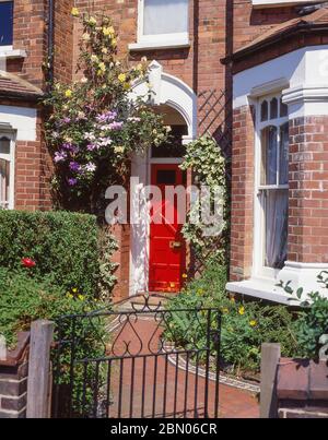 Chemin de porte de maison, Talbot Road, Highgate, London Borough of Haringey, Greater London, Angleterre, Royaume-Uni Banque D'Images