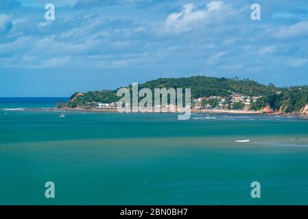 Plage de Madeiro, Tibau do Sul, près de la plage de Pipa et Natal, Rio Grande do Norte, Brésil. Banque D'Images