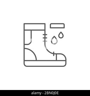 Laver vos chaussures Vector icône symbole nettoyage isolé sur fond blanc Illustration de Vecteur