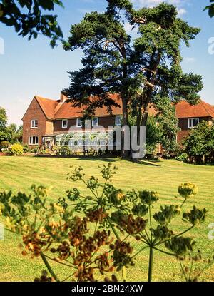 La maison de la ferme de l'église de compositeur anglais Gerald Finzi à Ashamsworth Hampshire Banque D'Images